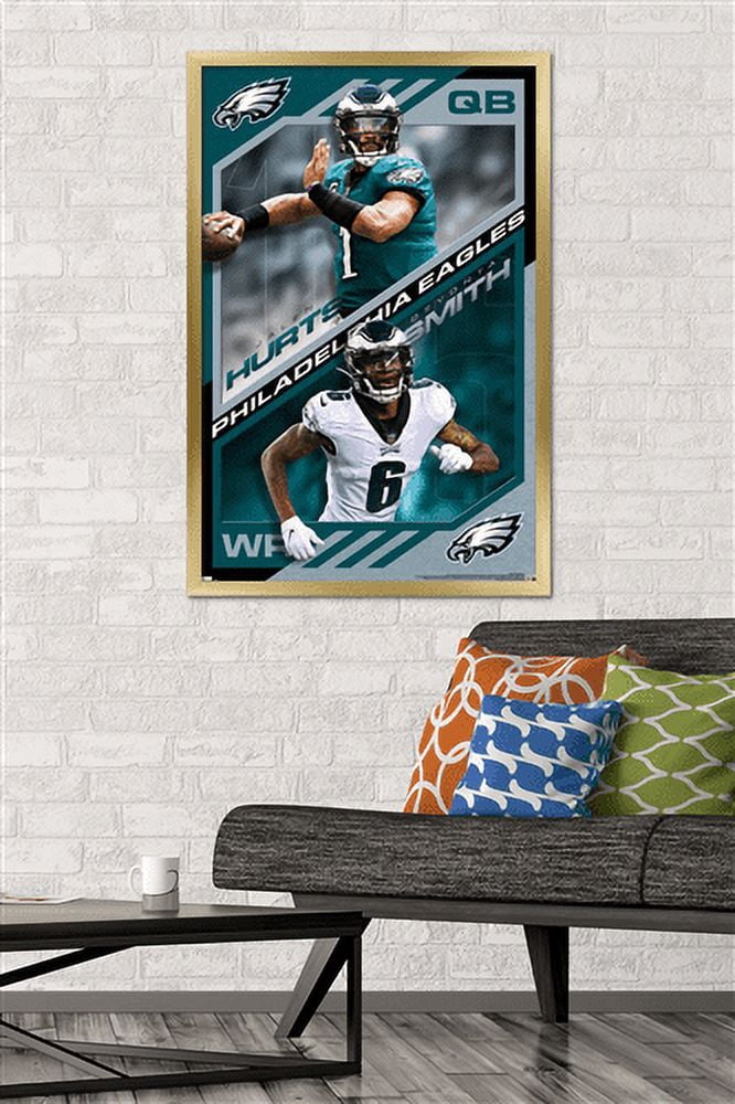 NFL Philadelphia Eagles - Dynamic Duo 21 Wall Poster, 22.375" x 34", Framed