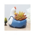 thumbnail image 3 of Cartoon Animal Flowerpot Fleshy Flower Pot Figurine Landscape Potted Decor, 3 of 3