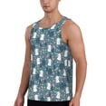 thumbnail image 2 of Fotbe Forest Rabbit Pattern Men's Quick Dry Workout Tank Top Gym Muscle Tee Fitness Bodybuilding Sleeveless T Shirt Breathable Workout Shirt-4X-Large, 2 of 9