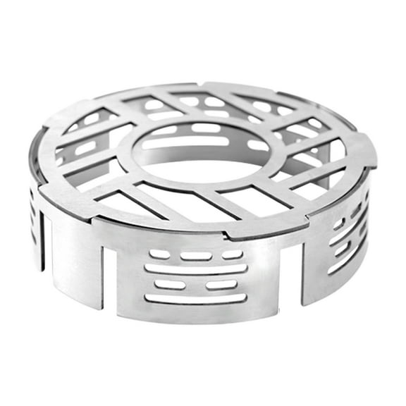 Stove Windscreen Windproof - Stainless Steel Camping Stove Windshield Ring, Portable Wind Blocker for Outdoor Camp Stove Burner, Hiking Picnic Cooking Wind Resistant Gear