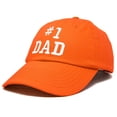 thumbnail image 4 of DALIX #1 Dad Hat Number One Fathers Day Gift Embroidered Baseball Cap in Light Blue, 4 of 6