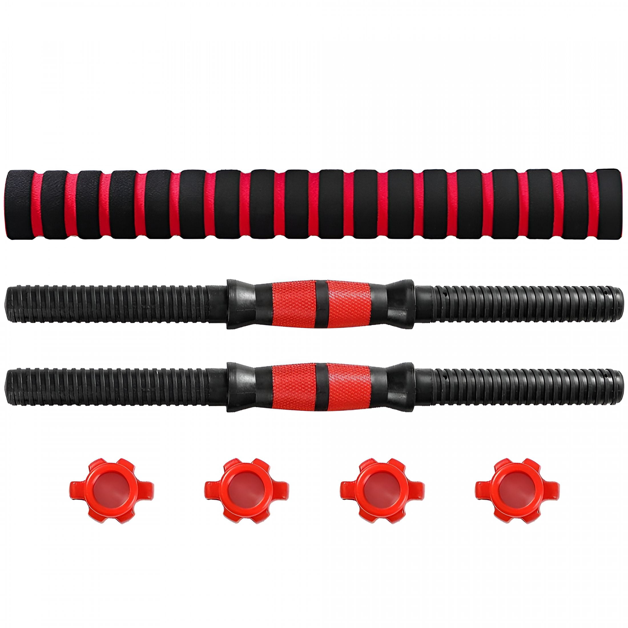 BESTSKY Threaded Dumbbell Handle Bars Ex Bar Set Adjustable Dumbbell Bars for Weight Lifting Home Gym Fitness Exercise