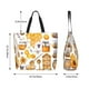 thumbnail image 5 of Fotbe Honey Bee Set Bolsa Tote Estética de Lona con Estampado para Mujer - Bolsa Reutilizable de Hombro Casual para Vacaciones, Compras, Trabajo y Gimnasio, 5 of 8