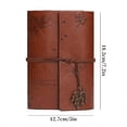 thumbnail image 5 of A 6 Maple Leaf Notebook Retro Leather Notebook Travel Notebook for School, 5 of 12