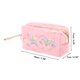 thumbnail image 2 of Ofertas Únicas 1 Pc Bolsa de Maquillaje para Mujeres Estilo Corazón Duradera para Viajes, Gimnasio, Vacaciones, Boda, Rosa de Peluche, 2 of 3