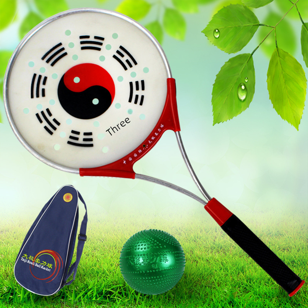 Juego de raquetas blandas de Tai Chi de aleación de aluminio, productos deportivos, pelota de fitness para personas mayores, pelota de Tai Chi