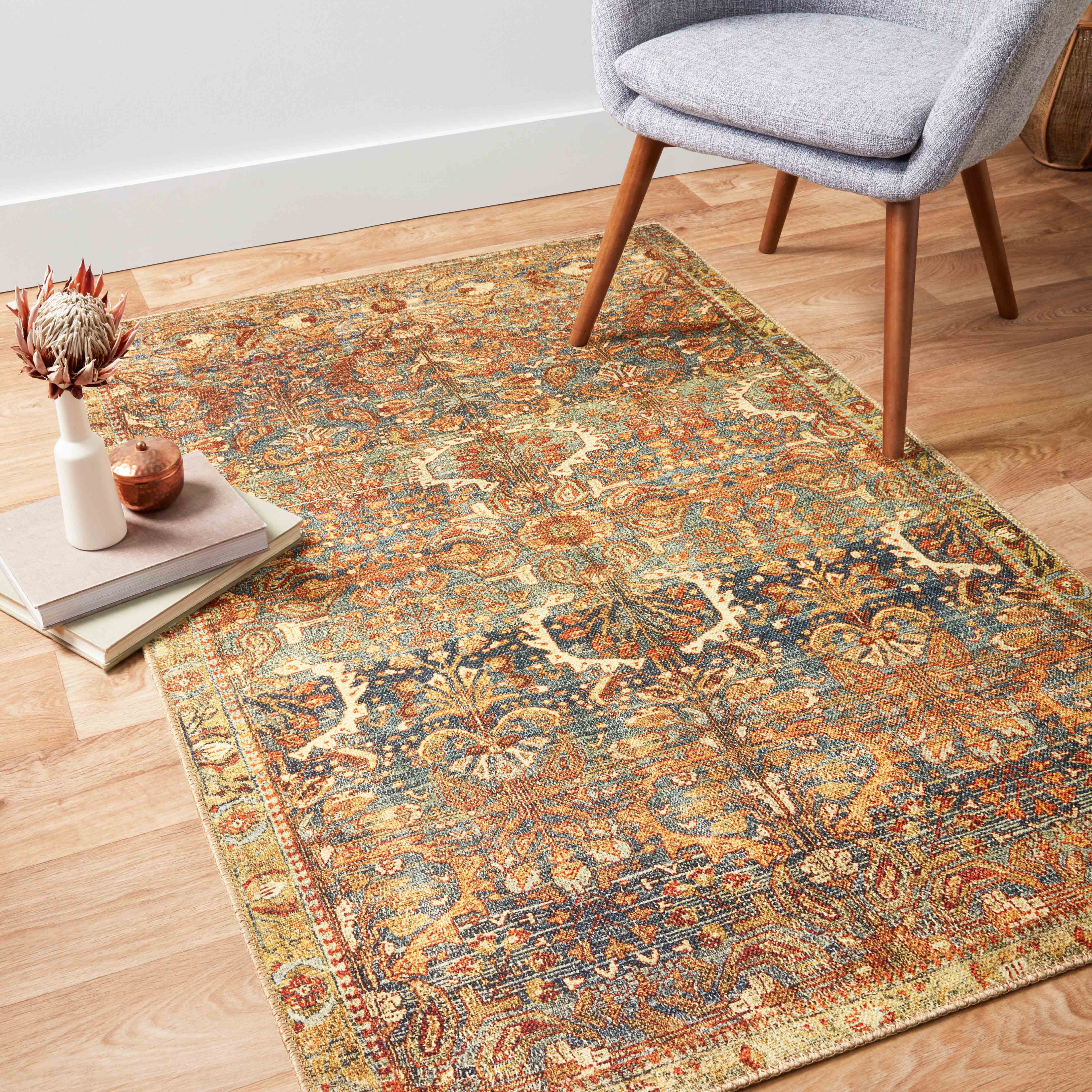 Echo Loom Grand Havana Blue / Sunset 2'-0" x 5'-0" Accent Rug