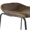 thumbnail image 5 of Bronte Living 26 inch Modern PU Leatherette Counter Stool with Rubber Protectors, Comfortable Footrest and Backless for Kitchen, Restaurant - Series Jacob - Set of 2, 5 of 5