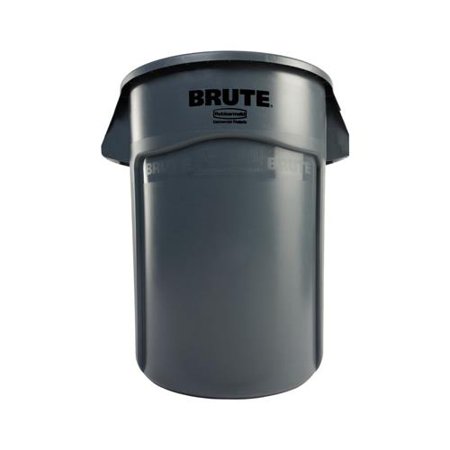 rubbermaid brute trash gallon 44 garbage gal round commercial gray container vented receptacle caddy 55 60 plastic bag containers cans