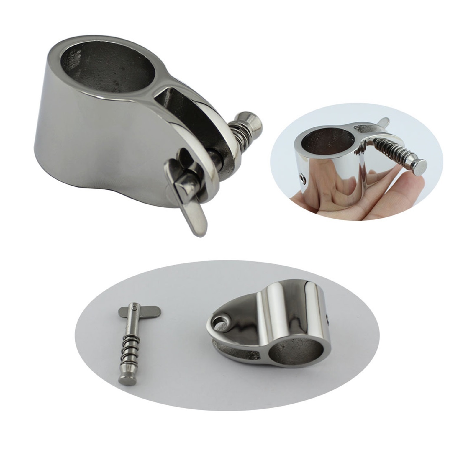 Boat Top Slide Fittings With Quick Release Pin 22mm 25mm Stainless Steel 316 Top Marine Hardware Parts ,Accessories