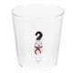 thumbnail image 2 of 3D Drinking Glass High Borosilicate Transparent Beverage Cup for Home Use White 300ml, 2 of 2