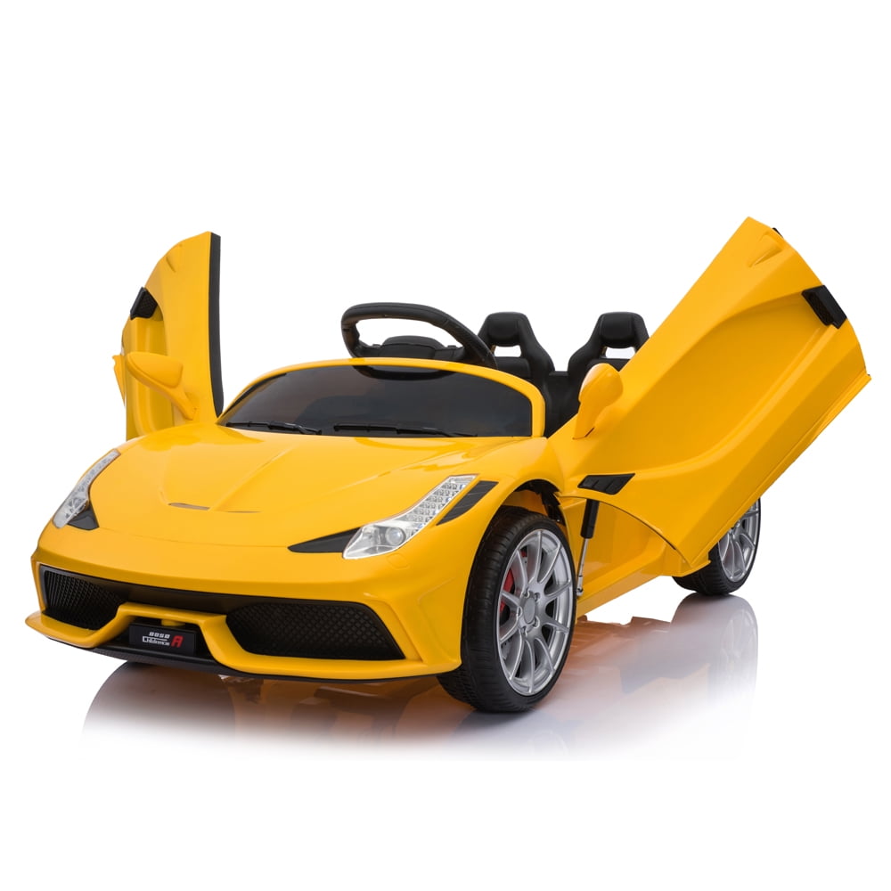 Four-Colors Kids 12V Electric Ride On Car Toy 3-Speed MP3 Sports Car Toys 