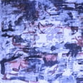 thumbnail image 1 of Ahgly Company Indoor Square Abstract Blue Contemporary Area Rugs, 8' Square, 1 of 4