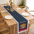 thumbnail image 3 of Table Runner 48 Inches Long for Kitchen Dining, Independence Day Dresser Scarf Farmhouse, Dining Table Decorations for Wedding/Parties, Red Truck USA Flag Star Sunflowers 13 x 48 In, 3 of 8
