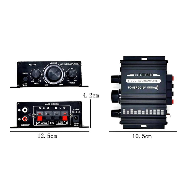 Acquista AK170 Dimensioni compatte o Amplificatore di potenza Amplificatore audio portatile Amplificatore per altoparlante per auto e casa in Italia a partire da 13