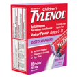 Children's Tylenol Acetaminophen Dissolve Packets, Wild Berry, 18 ct ...