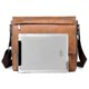 thumbnail image 4 of Weixier D246 Men#39;s Travel Messenger Office Crossbody Bag Tablet Briefcase Computer College Satchel Bag - Light Brown S, 4 of 4
