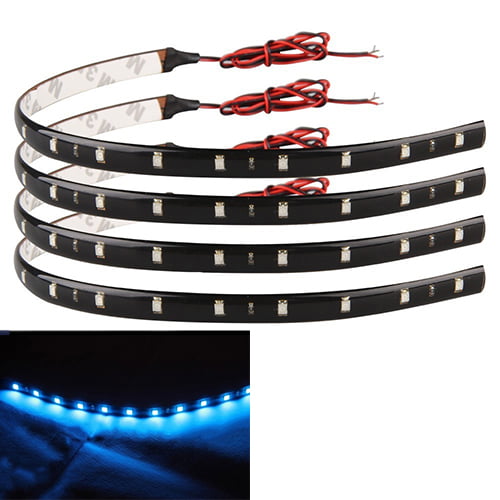 4 x12 inch Led strip Grill Car Truck Boat  Decorated Flexible LED Strip White 