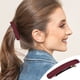 thumbnail image 1 of Pasadores para el cabello para mujeres y niñas | Clip francés plano de fuerte sujeción en 12 colores | Horquilla de pelo vintage | Antideslizante para cabello grueso, medio y fino | 3.74 pulgadas, 1 of 4