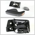 thumbnail image 4 of NUVISION for 92-96 Ford F150 F250 F350 LED DRL Black Housing Amber Corner Headlight Lamps, 4 of 6