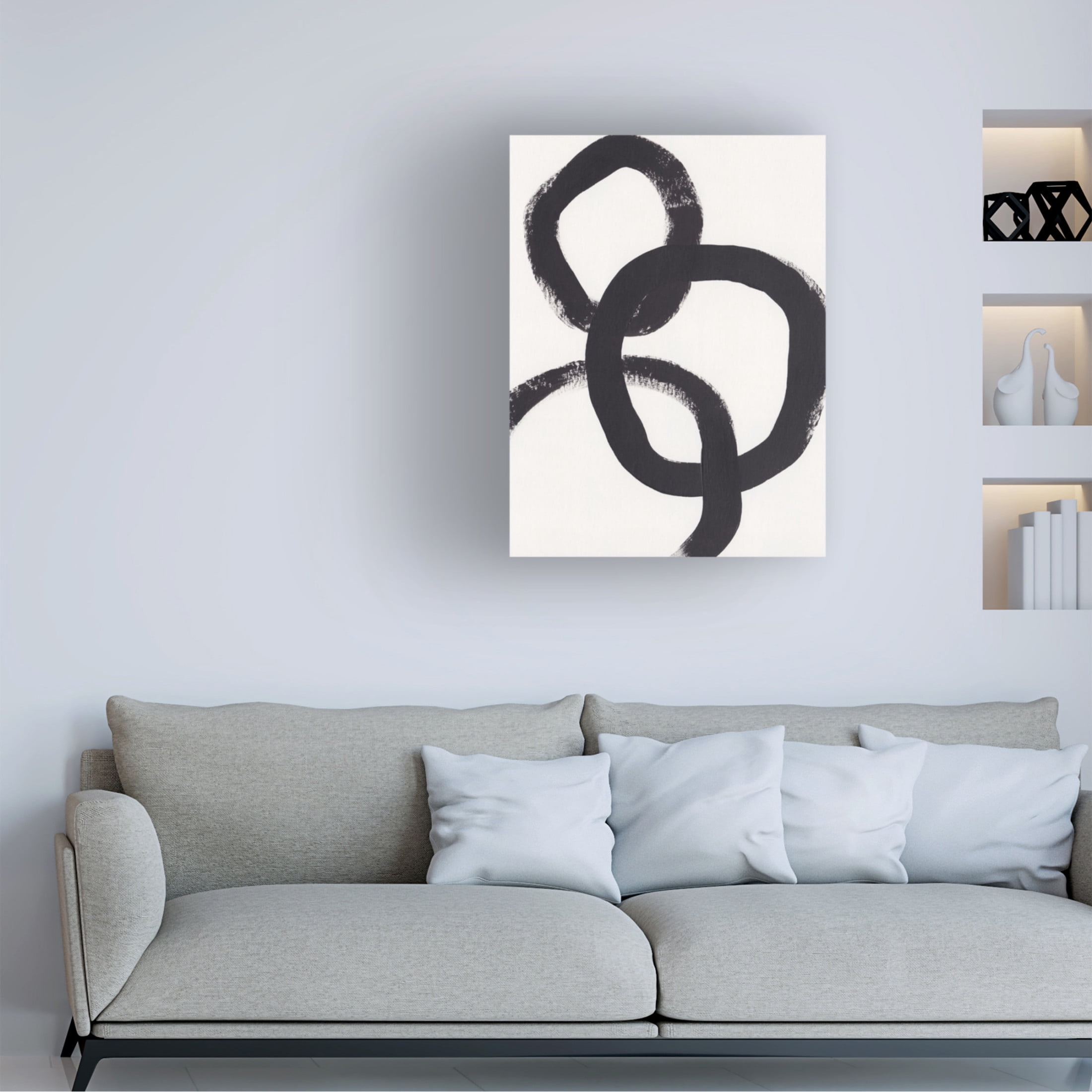 Trademark Fine Art Alisa Galitsyna Acrylic Circles Canvas Wall Art