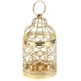 thumbnail image 1 of Candle Lanterns Birdcage Shape Electroplated Gold Retro Ornaments for European Style, 1 of 5