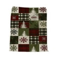 thumbnail image 2 of Christmas Throw Blanket for Couch 27x39, Plaid Winter Holiday Festival Cute Xmas Snowman Santa Gingerbread Blankets ,Soft Flannel Fleece Blankets for Home Living Room Bed Chair Decor, 2 of 6