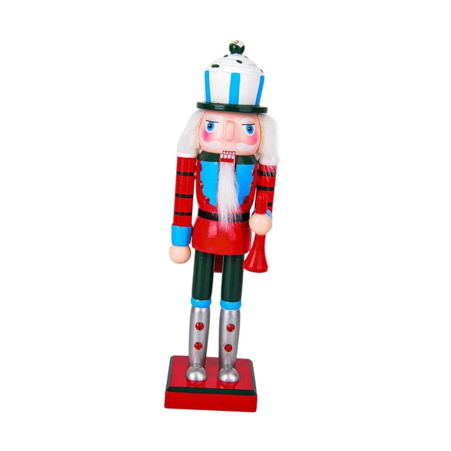 GUOOL Christmas Nutcracker Craft Toy 25cmtall for Thanksgiving Centerpiece Desktop Style C