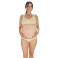 thumbnail image 5 of SlimMe Women's Low-Waist Nylon Maternity Briefs, Small, Nude, 5 of 9