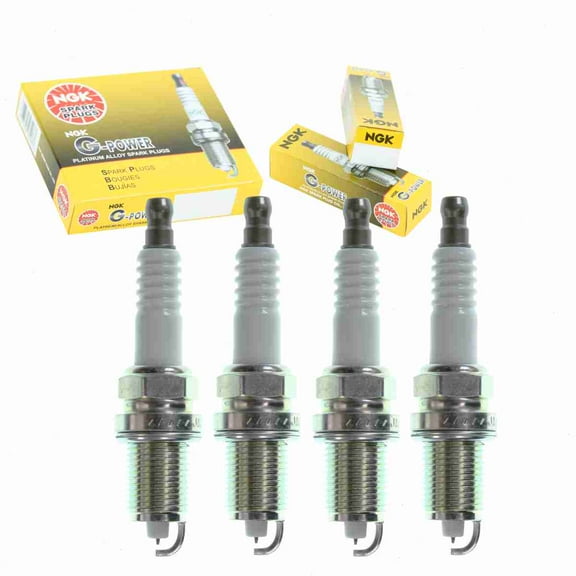 4 pc NGK G-Power Spark Plugs compatible with Honda Accord 2.2L 2.3L L4 1990-2002