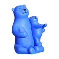 thumbnail image 2 of GUOOL Creative Bear Storage Rack Statue Animal Champagne Holder Decorative Sculpture Blue, 2 of 9
