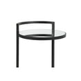 thumbnail image 3 of 26 Inch Metal Frame Mirrored Top Accent Table, Black- Saltoro Sherpi, 3 of 5
