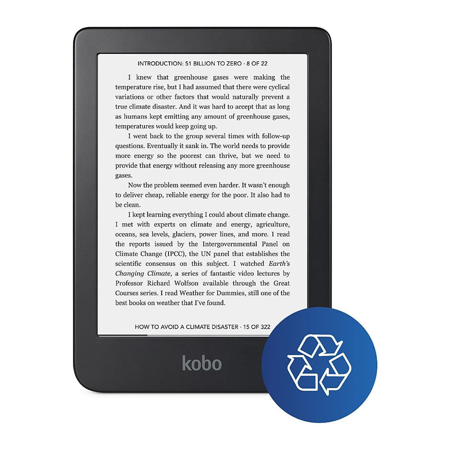 Kobo Clara 2E, eReader, Glare-Free 6” HD Touchscreen, ComfortLight PRO  Blu 681495008568