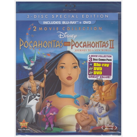 Pocahontas & Pocahontas II: Journey to a New Wolrd (Blu-ray   DVD)