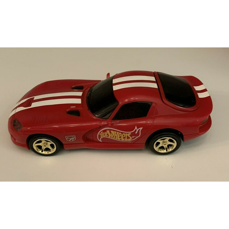 Hot Wheels 2002 Dodge Viper GTS Red Rev N Roll Room Alarm Car 1:18 Scale Toy