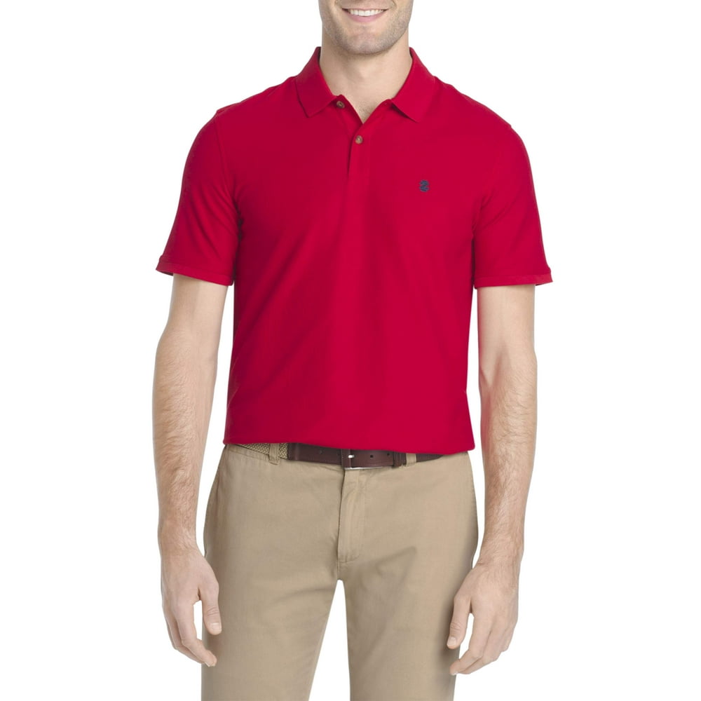 IZOD - IZOD Men's Advantage Performance Comfort Stretch Solid Polo ...