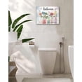 thumbnail image 4 of Farmhouse Bathroom Decor Flower Wall Art Dragonfly Floral Pictures Wall Decor Relax Soak Unwind Bathroom Sign Canvas Painting Prints Artwork Home Decorations Framed for Bedroom 12inx16in, 4 of 6