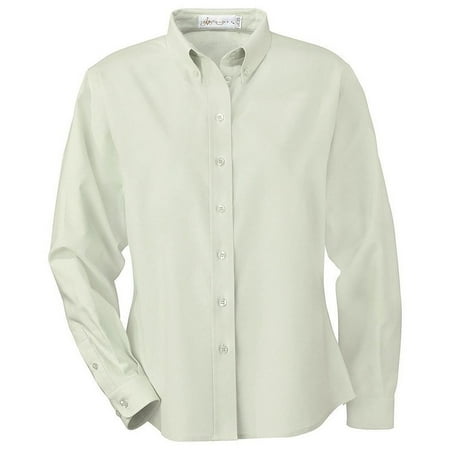North End Womens Wrinkle Resistant Oxford Long Sleeve Blouse (Best Wrinkle Resistant Shirts)