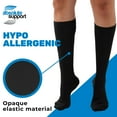 thumbnail image 5 of Made in USA Women Compression Socks 20-30mmHg by Absolute Support, Black, Small, 5 of 10