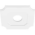 thumbnail image 4 of Ekena Millwork CMP22LE-06000 22 in. OD x 6 in. ID Square Locke Architectural Grade PVC Contemporary Ceiling Medallion, 4 of 4