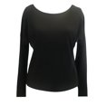 thumbnail image 4 of yunLCZ Women's Button Down Shirts Women's Spring Solid Color Splicing Butterfly Lace Sexy Hollow Back Ribbed Long Sleeve T Shirt Spring Summer Outfits 2604, 4 of 4