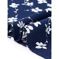 thumbnail image 5 of Agnes Orinda Women's Plus Size Polka Dots V Neck Short Sleeve Peplum Wrap Top 2X Dark Blue, 5 of 6