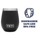 thumbnail image 4 of Tumbler YETI Wine Rambler de 295 ml de acero inoxidable negro, 4 of 5