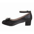 thumbnail image 3 of Badgley Mischka Girls Low Heeled Dress Pumps. (Little Kids Big Kids)Black, Size: 2, 3 of 6