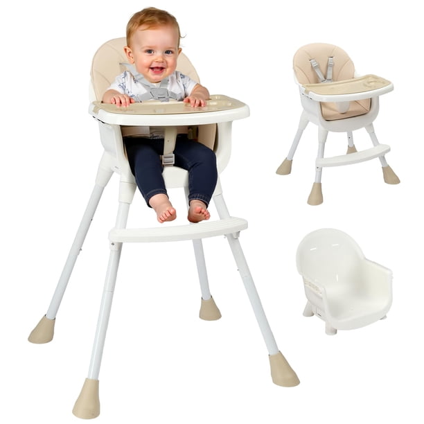 Silla Alta para Bebé Ktaxon 3 en 1 Ajustable Portátil Beige