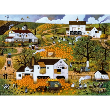 500 Piece Jigsaw Puzzle - Charles Wysocki - Dancing Pheasant Farms - 500 Piece Jigsaw Puzzle