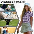 thumbnail image 7 of Binienty Diamond Golf Husband Wife Matching Shirts Relaxed Short Sleeve Couples Matching Golf Shirts for Golf Running Sports ,Classic Fit Quarter Zip Pullover, 7 of 7