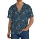thumbnail image 1 of Fotbe Winter Blue Forest Deer Camisa Estampada de Manga Corta para Hombre, Casual de Verano, Estilo Playero, Sin Arrugas-Large, 1 of 5