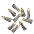 thumbnail image 2 of Toystoory 10 piezas de dijes de llavero, borlas, accesorios de decoración, suministros para encontrar, accesorios artesanales, accesorios para Artesanía gris claro, 2 of 6