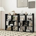 thumbnail image 2 of Costway 2 PCS 7-cube Bookcase Open Storage Shelf with Anti-tipping Kits for Living Room Black, 2 of 10